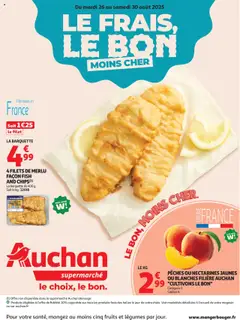 Aperçu Auchan prospectus le frais, le bon moins cher valable à partir du 26/08/2025