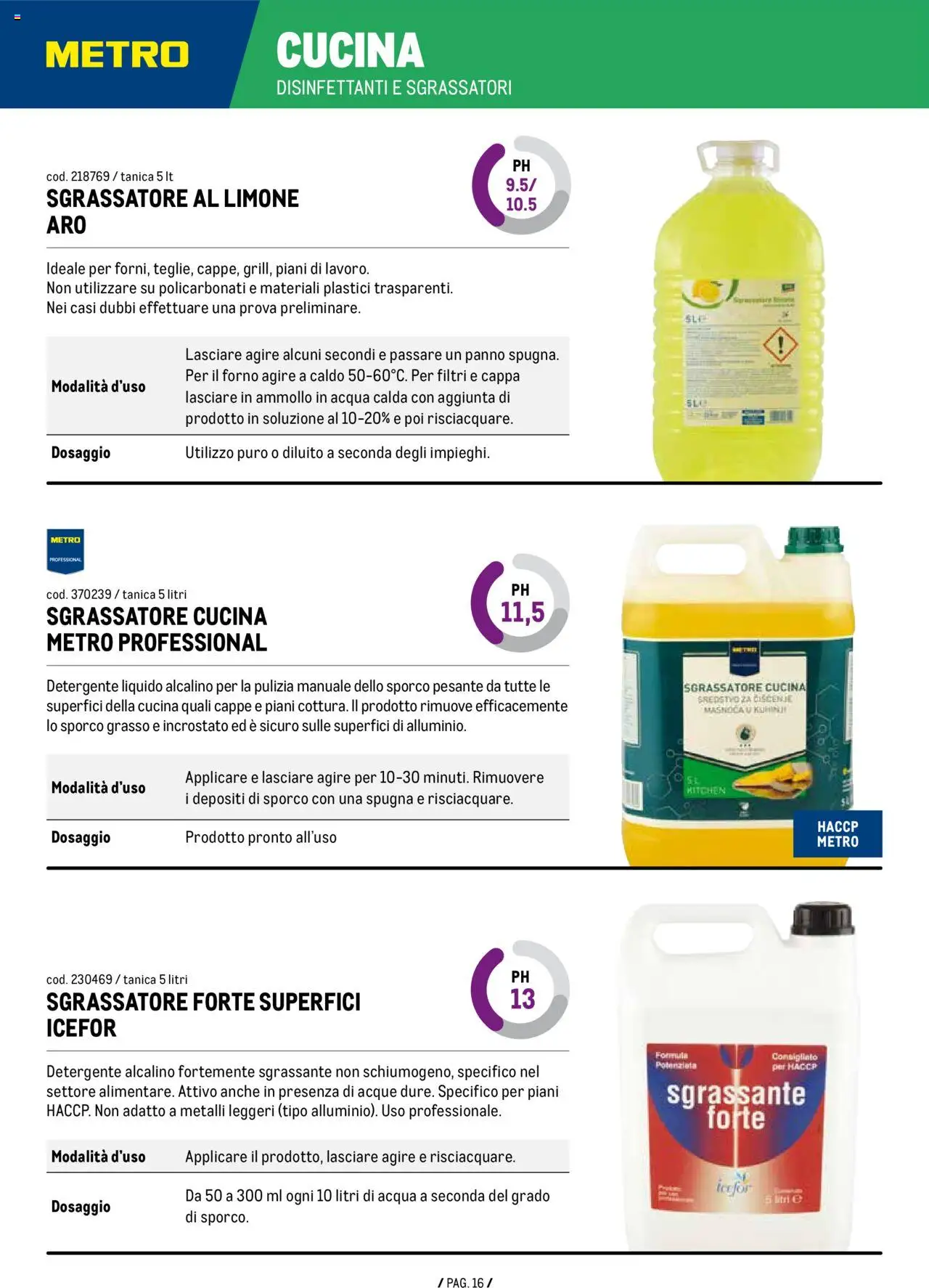 Metro Detergenza Professionale catalogo - pagina 16 - valido dal 11/09/2025