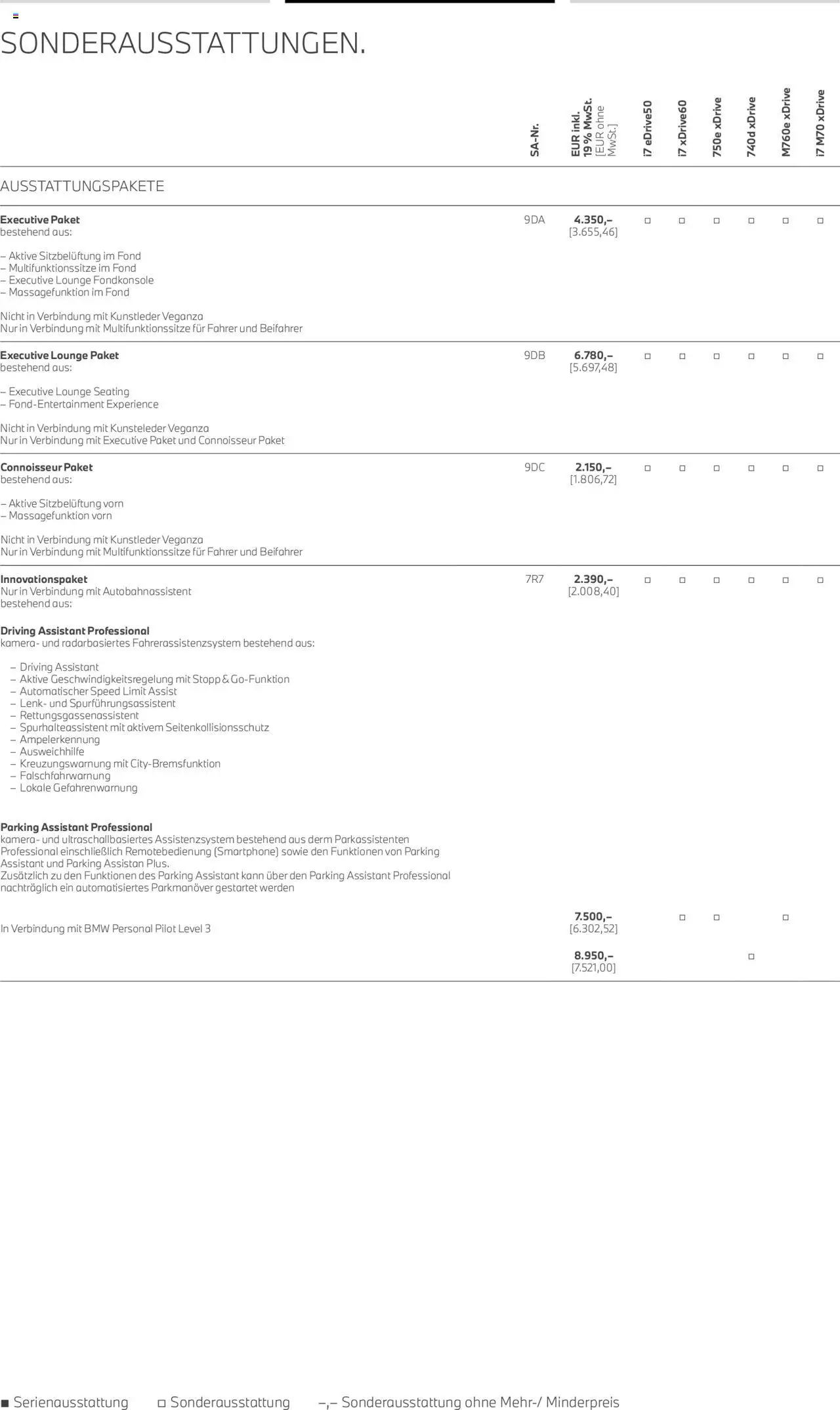 BMW i7 - Seite 19 - gültig ab 01.07.2025
