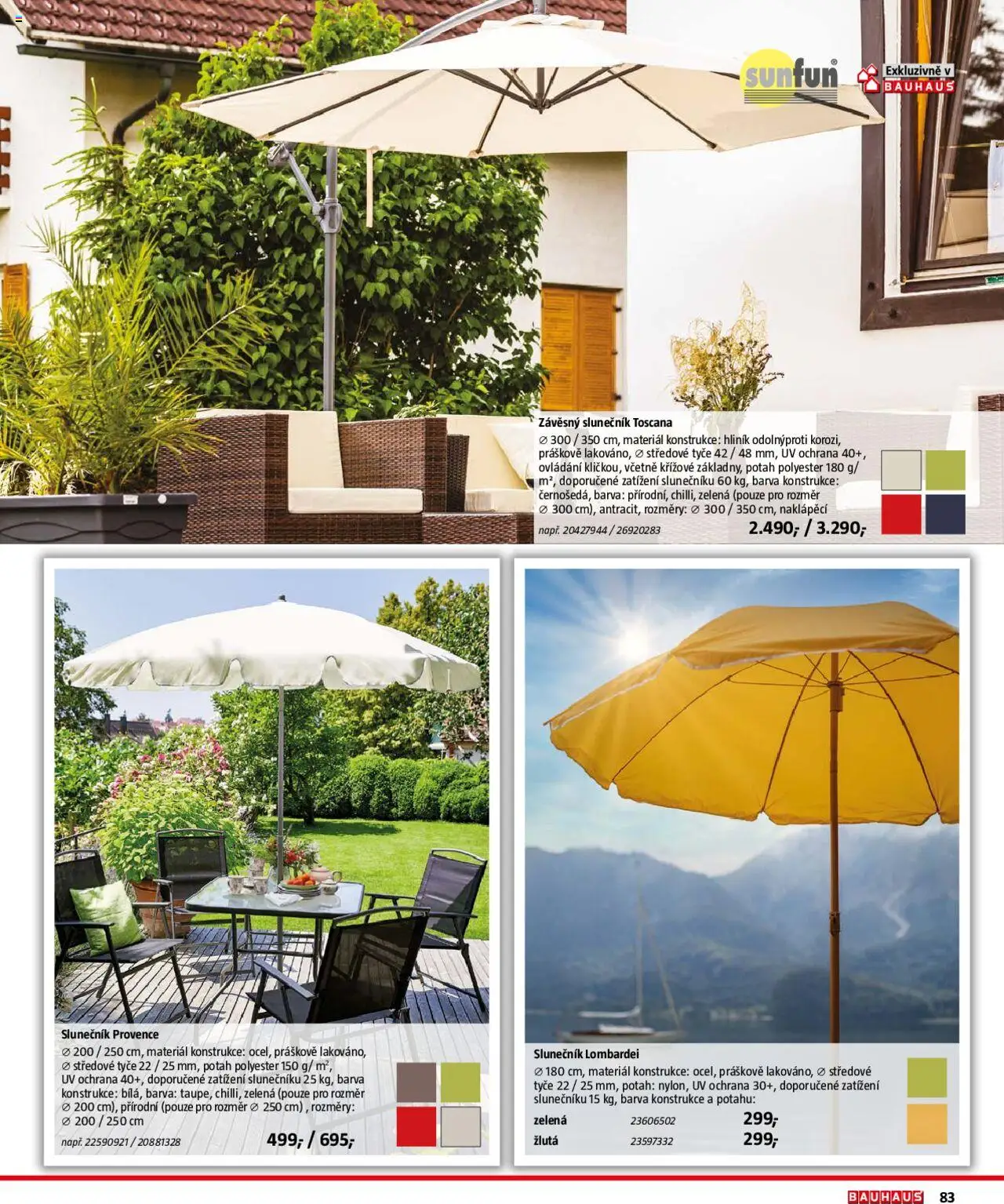 Bauhaus katalog Zahradní nábytek - strana 83- platný od 01.04.2025
