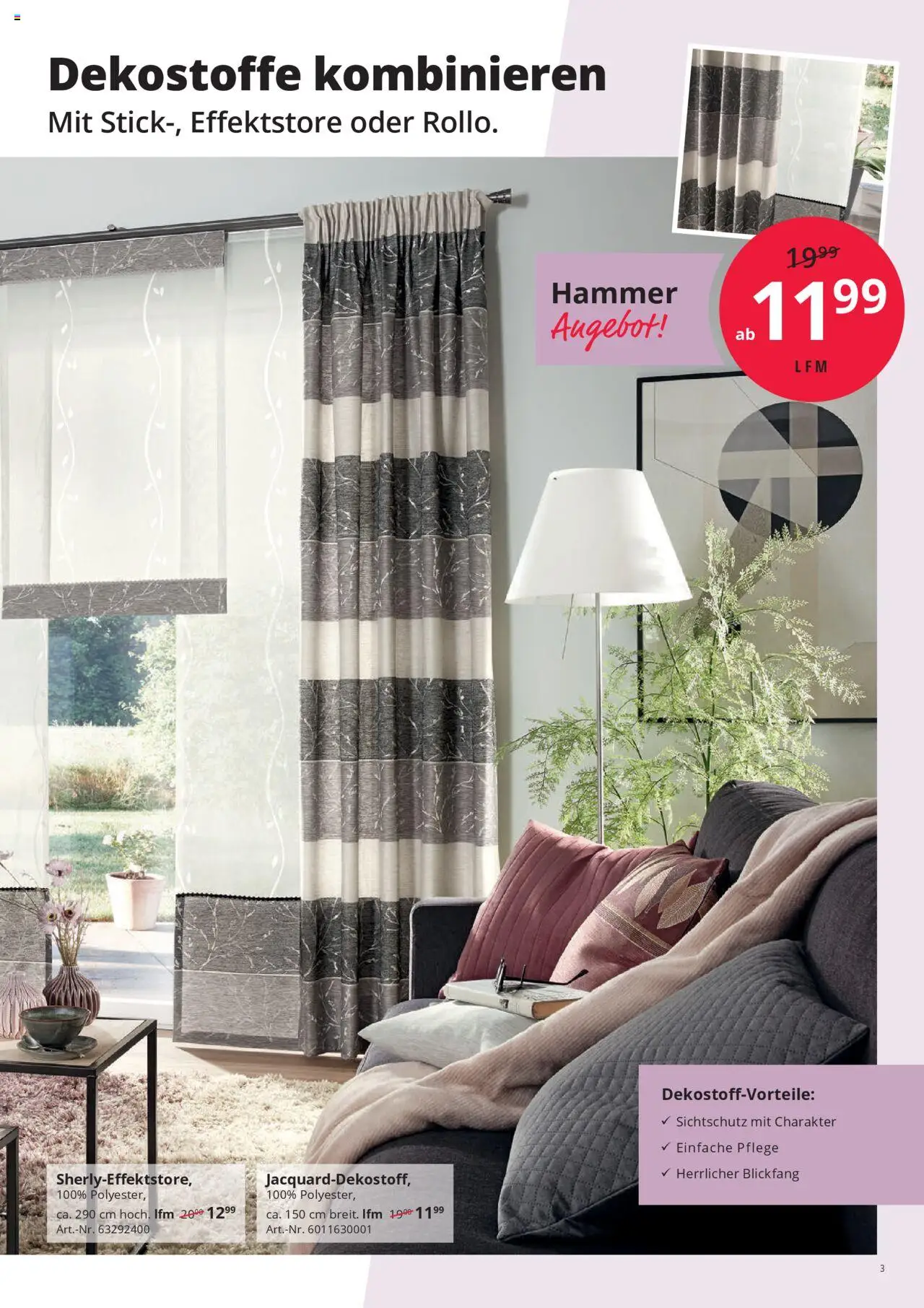 Hammer Zuhause Gardinentischware - Seite 3 - gültig ab 01.09.2025