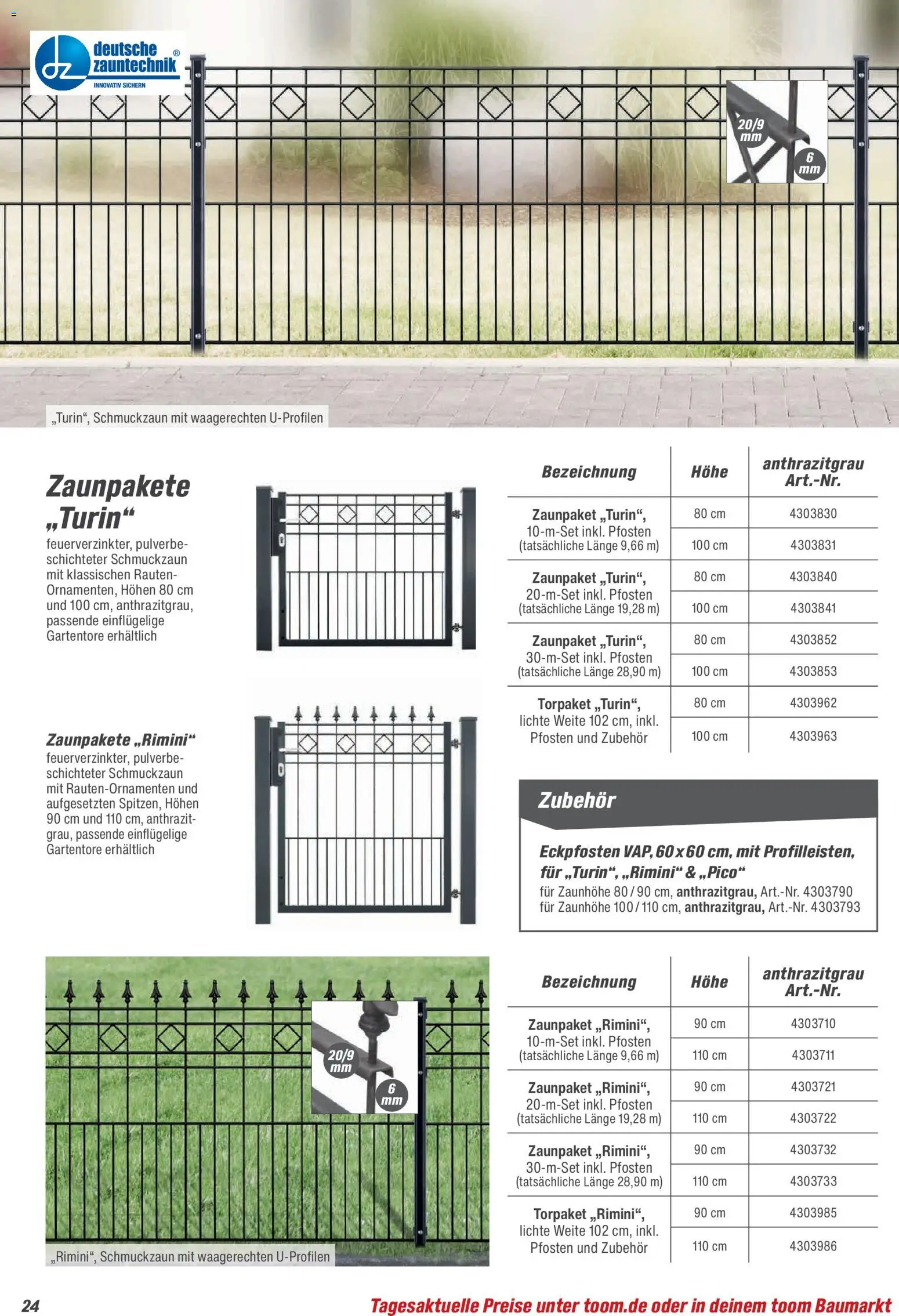 Toom Baumarkt Zäune & Sichtschutz 2026 - Seite 24 - gültig ab 20.02.2026