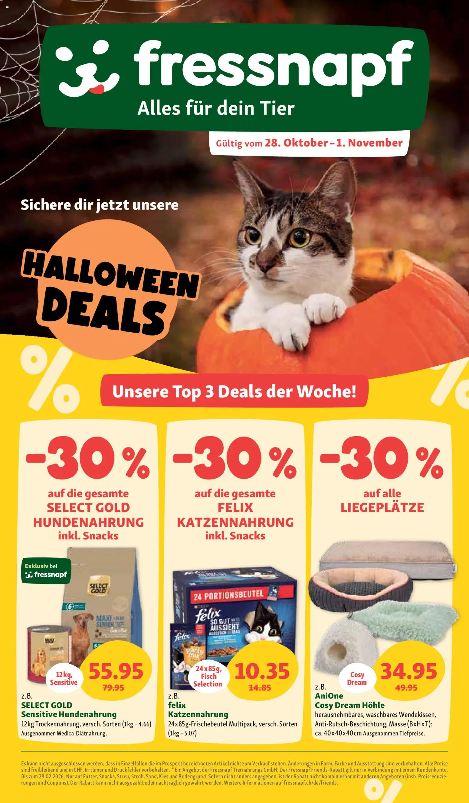 Fressnapf Aktionen - Seite 1- gültig ab 28.10.2025
