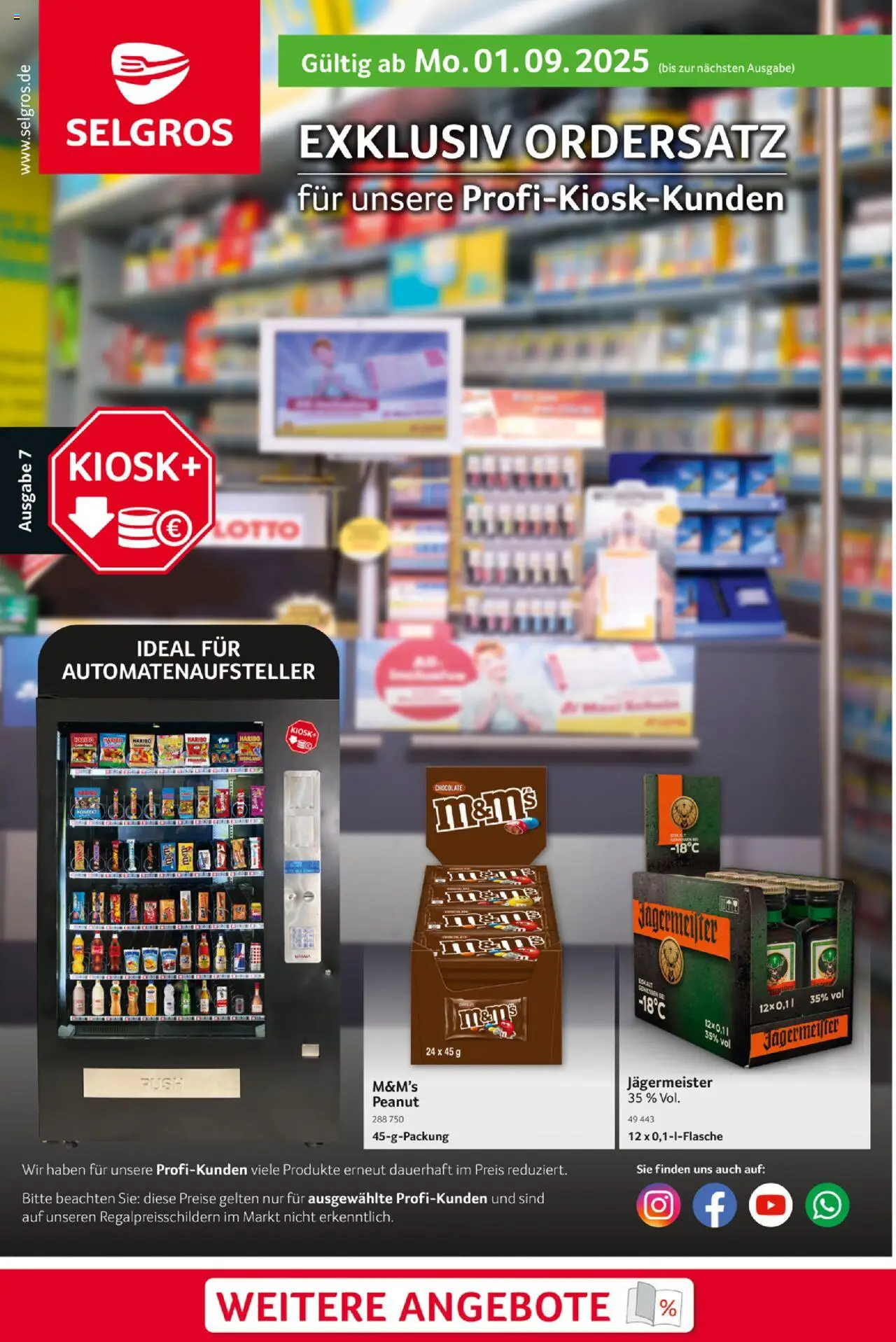 Selgros Ordersatz - Seite 1 - gültig ab 01.09.2025