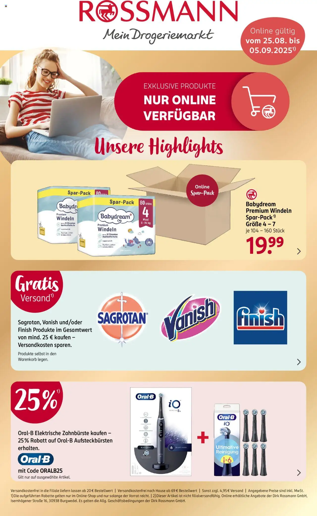 Rossmann Onlineprospekt - Seite 1 - gültig ab 25.08.2025