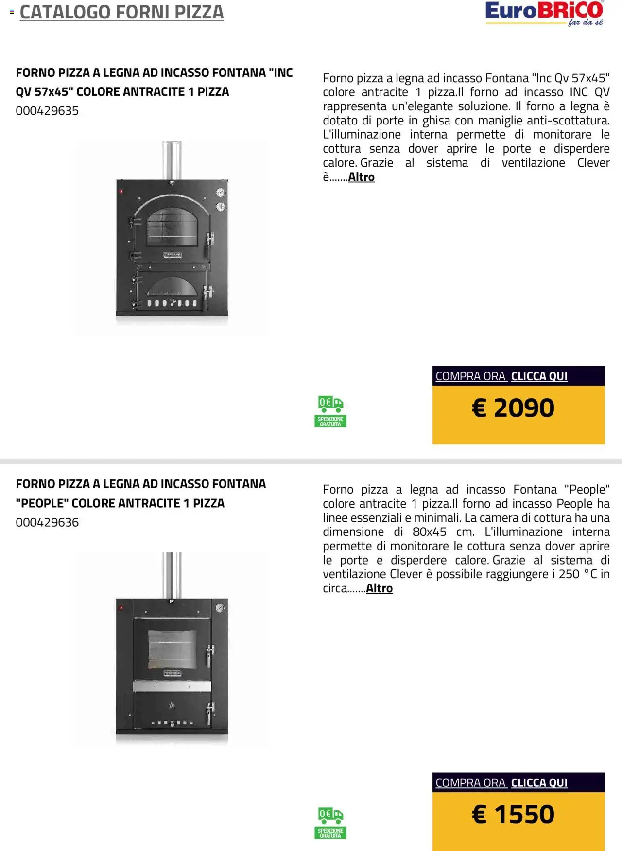 Eurobrico Forni Pizza catalogo - pagina 17 - valido dal 23/07/2025