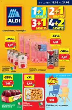Anteprima Volantino Aldi	 valida dal 18/08/2025