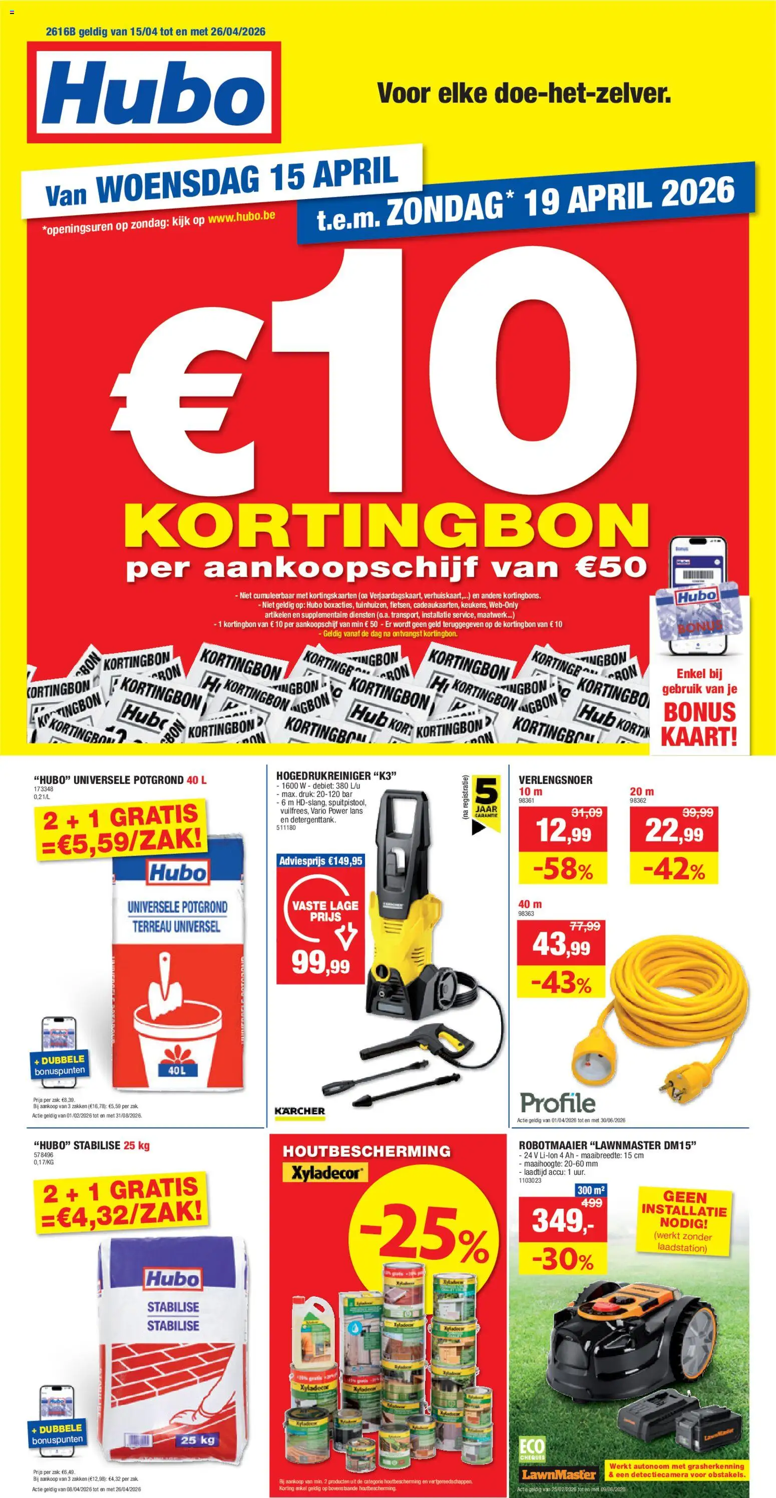 Hubo folder - pagina 1- geldig vanaf 15/04/2026