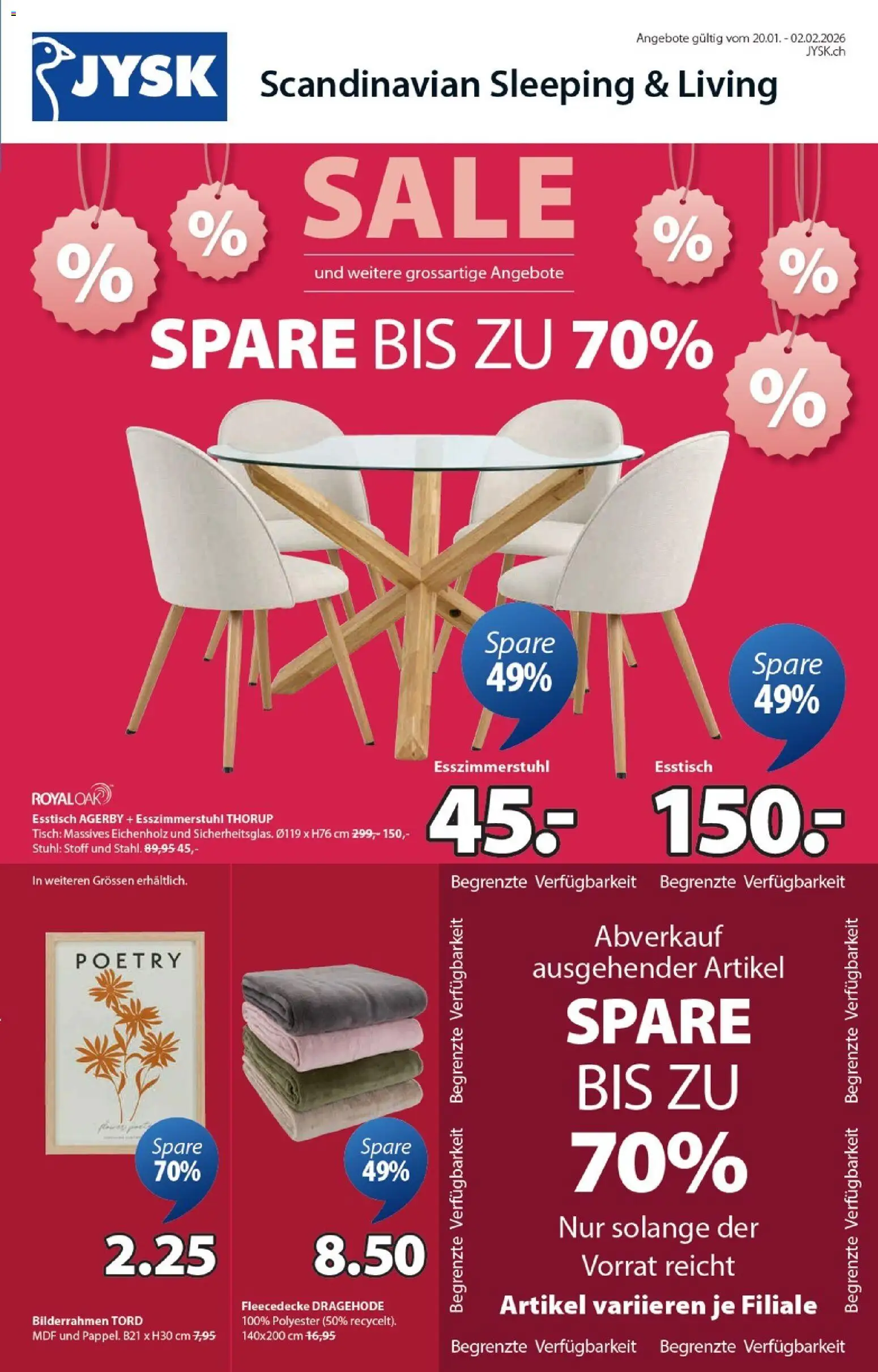 JYSK Aktionen - Seite 1- gültig ab 20.01.2026