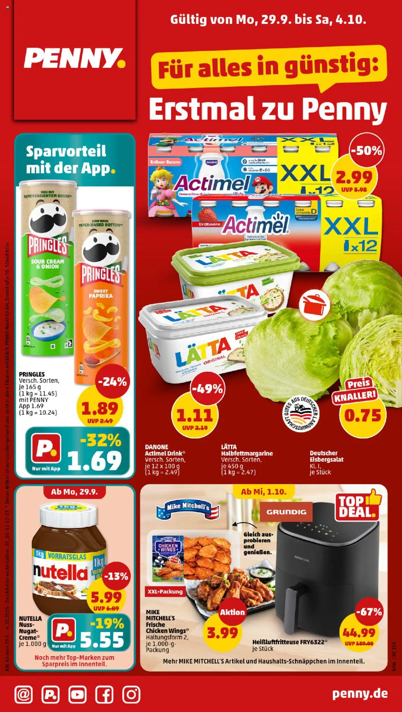 Penny Prospekt 	 - Seite 1 - gültig ab 29.09.2025