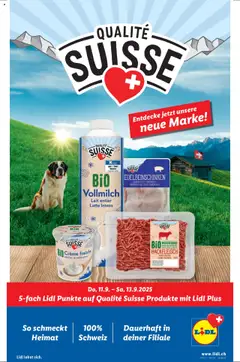 Vorschau Lidl Aktionen Qualité Suisse gültig ab 11.09.2025
