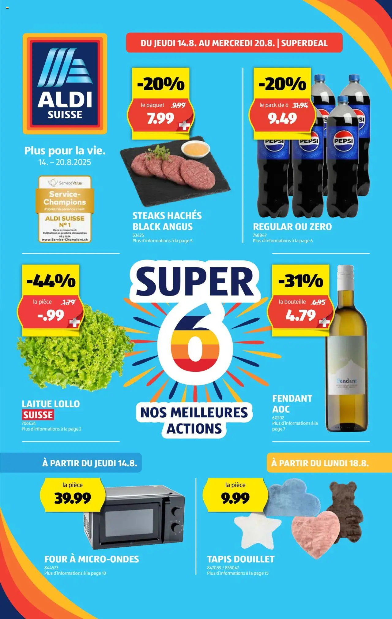 Aldi Prospectus - Seite 1- gültig ab 14.08.2025