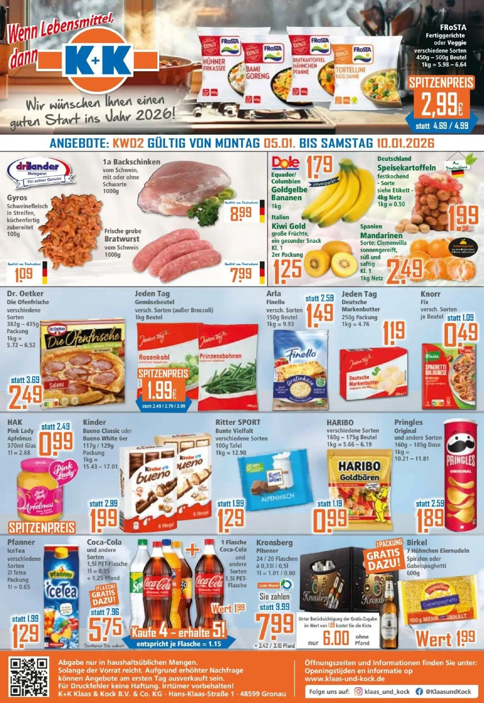 Klaas & Kock Prospekt - Seite 1 - gültig ab 05.01.2026