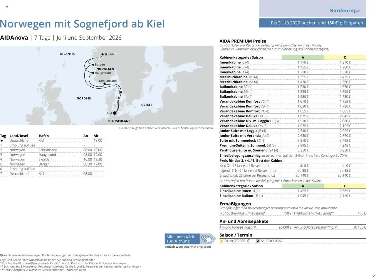 Aida Sommer 2026 - Seite 21 - gültig ab 01.03.2026