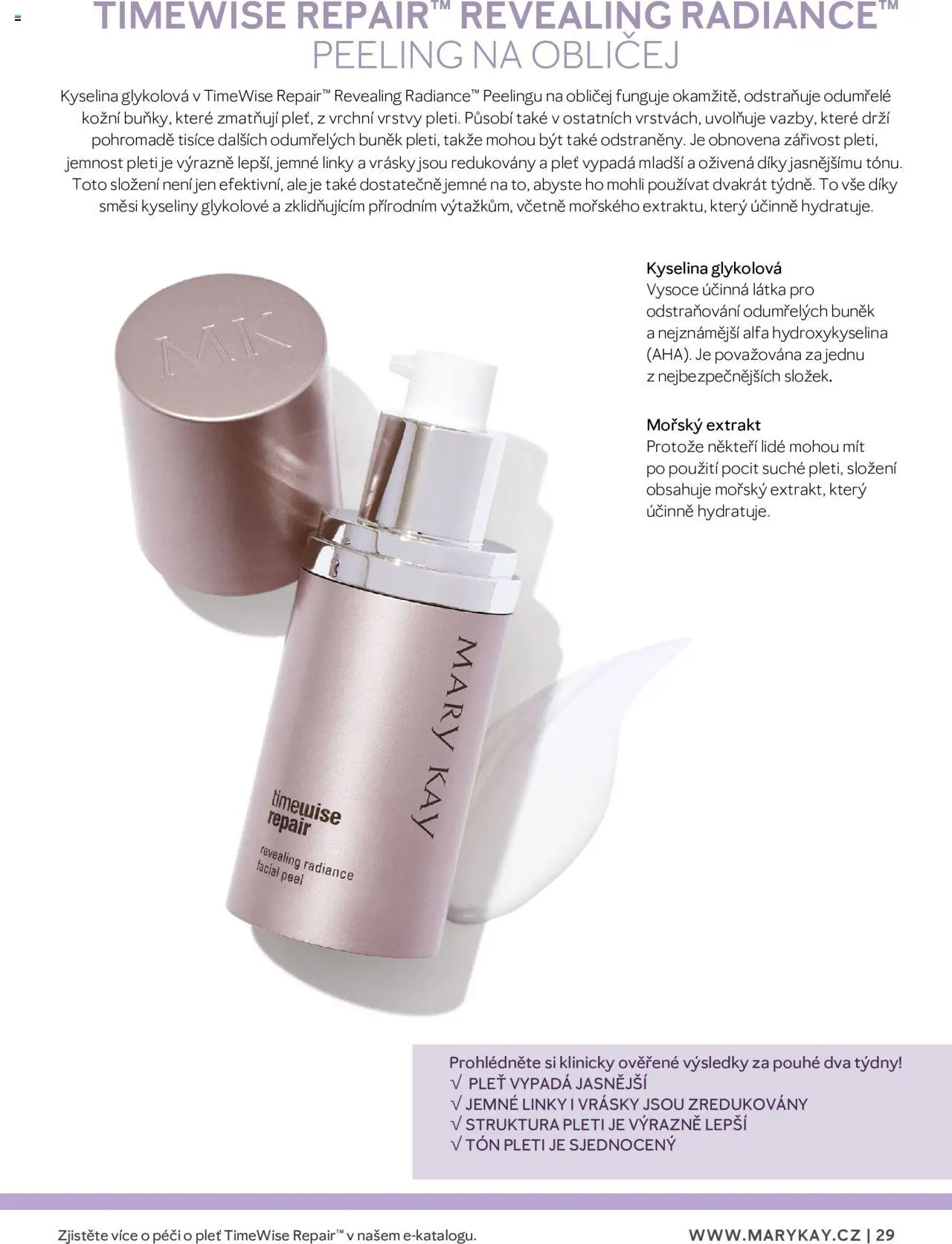 Mary Kay katalog - Průvodce péčí o pleť - strana 29- platný od 22.02.2025