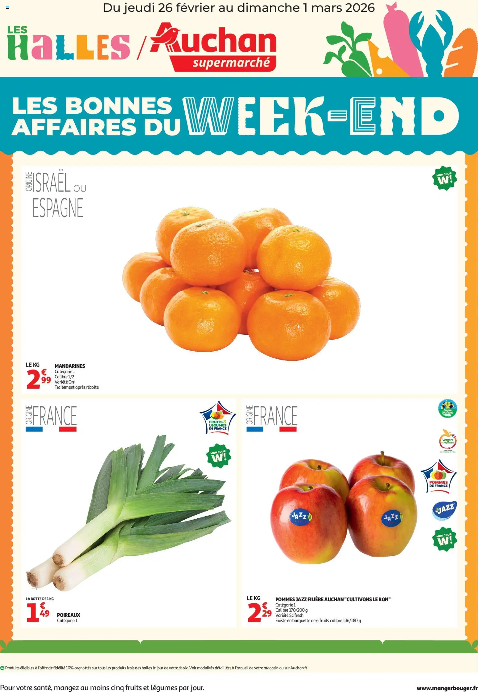 Auchan - Les bons plans du week-end dans votre super ! - page 1 - valable à partir du 26/02/2026