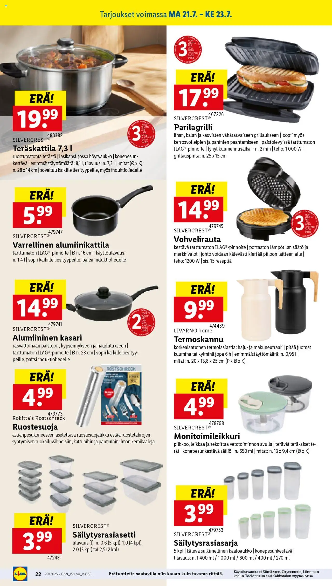 Lidl tarjoukset - sivu 26- voimassa alkaen 17/07/2025