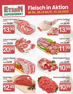 Vorschau ETSAN Fleisch in Aktion gültig ab 30.10.2025