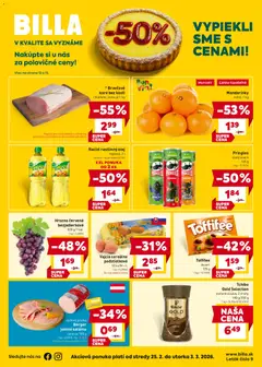 Billa leták platný od 25.02.2026