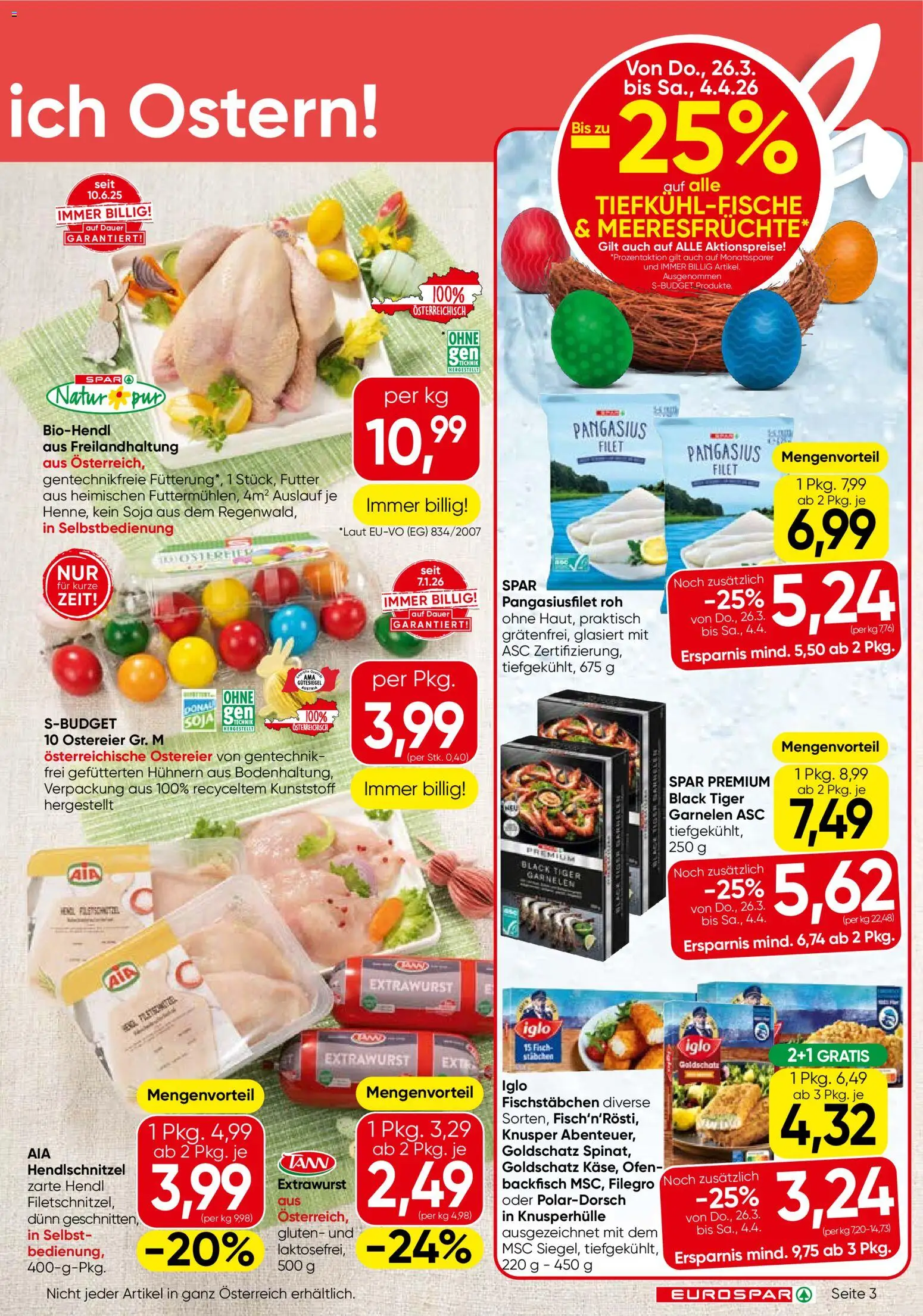 Eurospar Flugblatt - page 3- valid from 26.03.2026