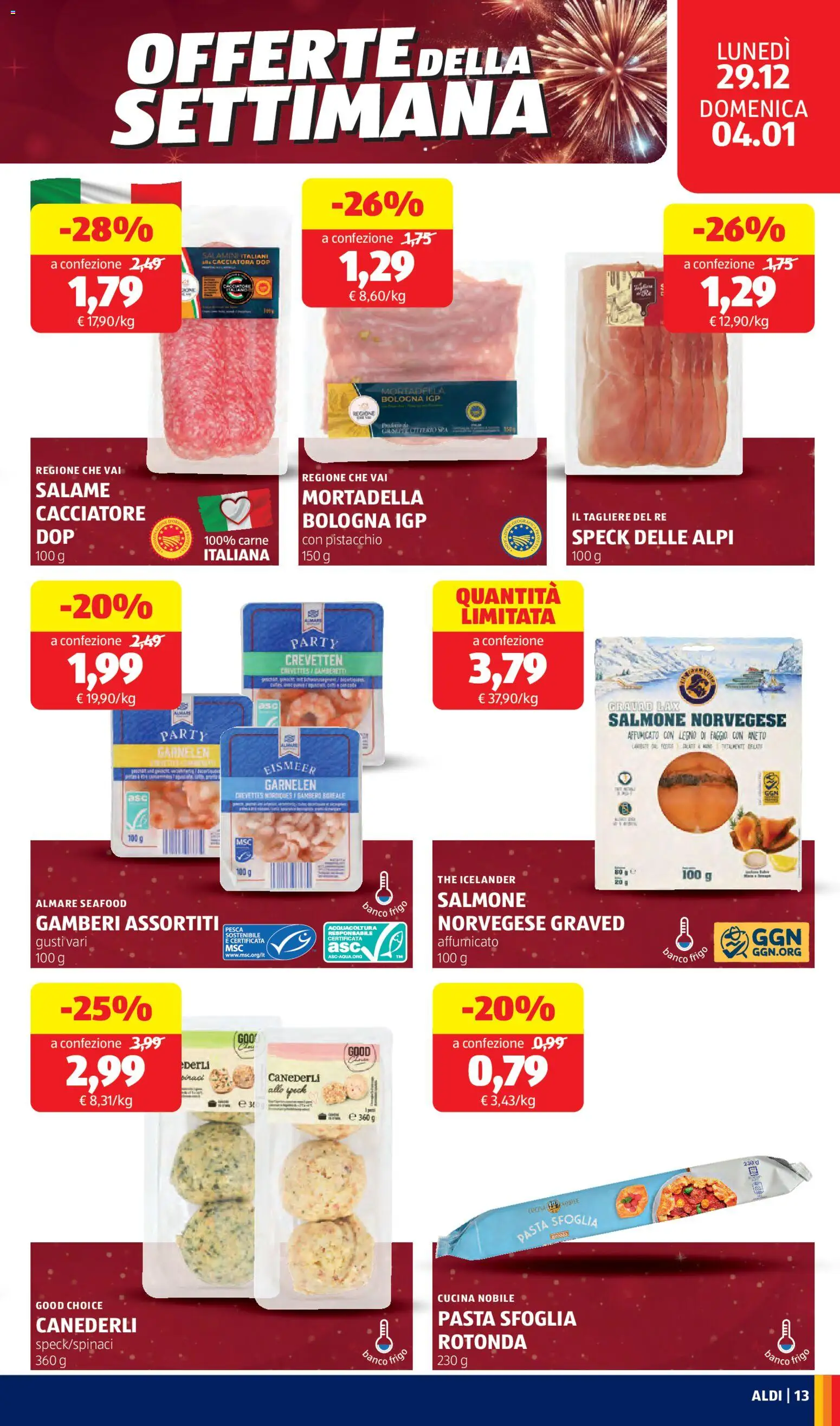 Volantino Aldi	 - pagina 13 - valido dal 29/12/2025