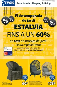 Vista previa del folleto JYSK - Grans ofertes válido desde 31/07/2025