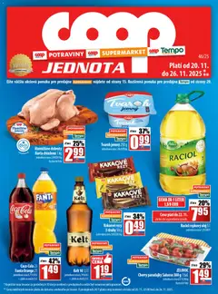 COOP Jednota leták platný od 20.11.2025