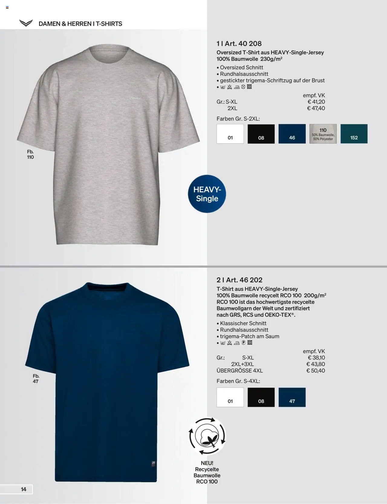 Trigema Prospekt 	 - Seite 14 - gültig ab 01.09.2025