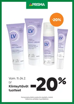 Esikatselu Prisma tarjoukset LV Kiinteyttävät tuotteet voimassa alkaen 11/02/2026