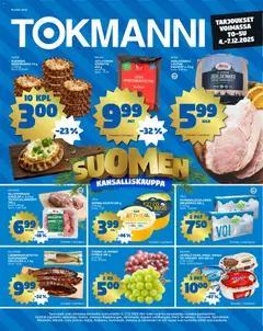 Esikatselu Tokmanni Ruokatarjoukset voimassa alkaen 04/12/2025