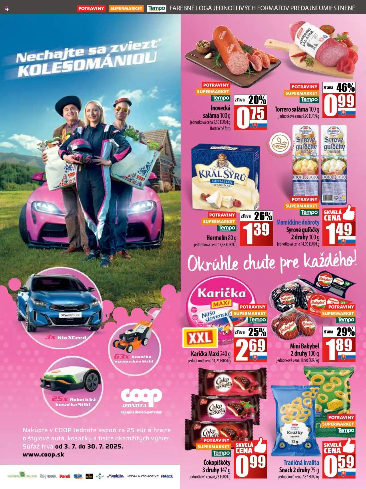 COOP Jednota leták - strana 4- platný od 17.07.2025