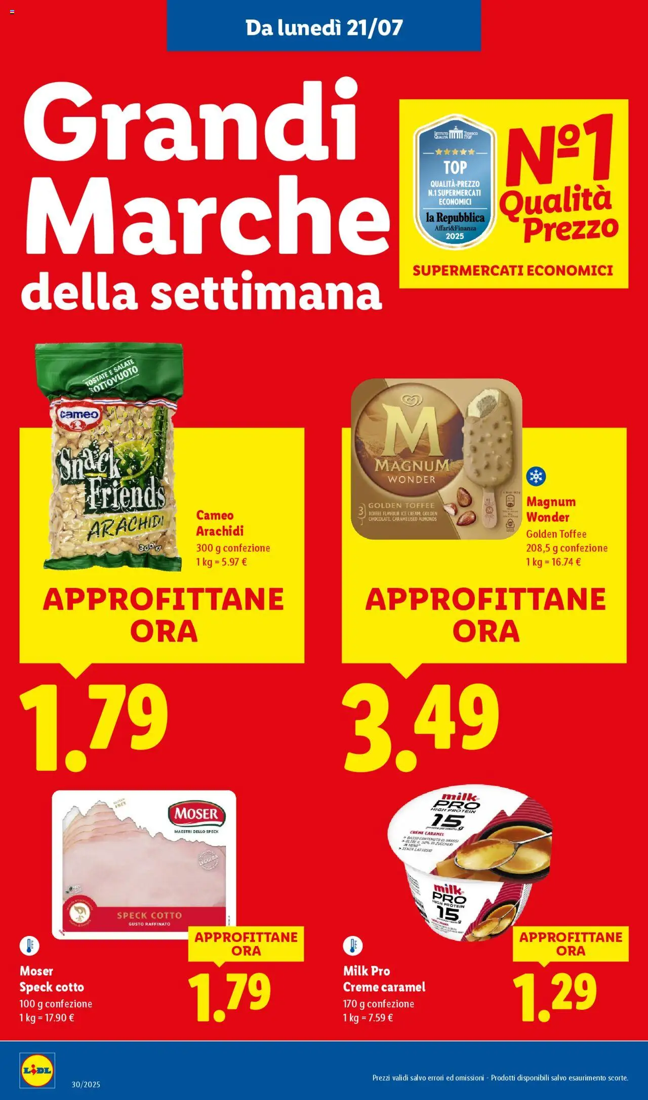 Volantino Lidl	 - pagina 16 - valido dal 21/07/2025