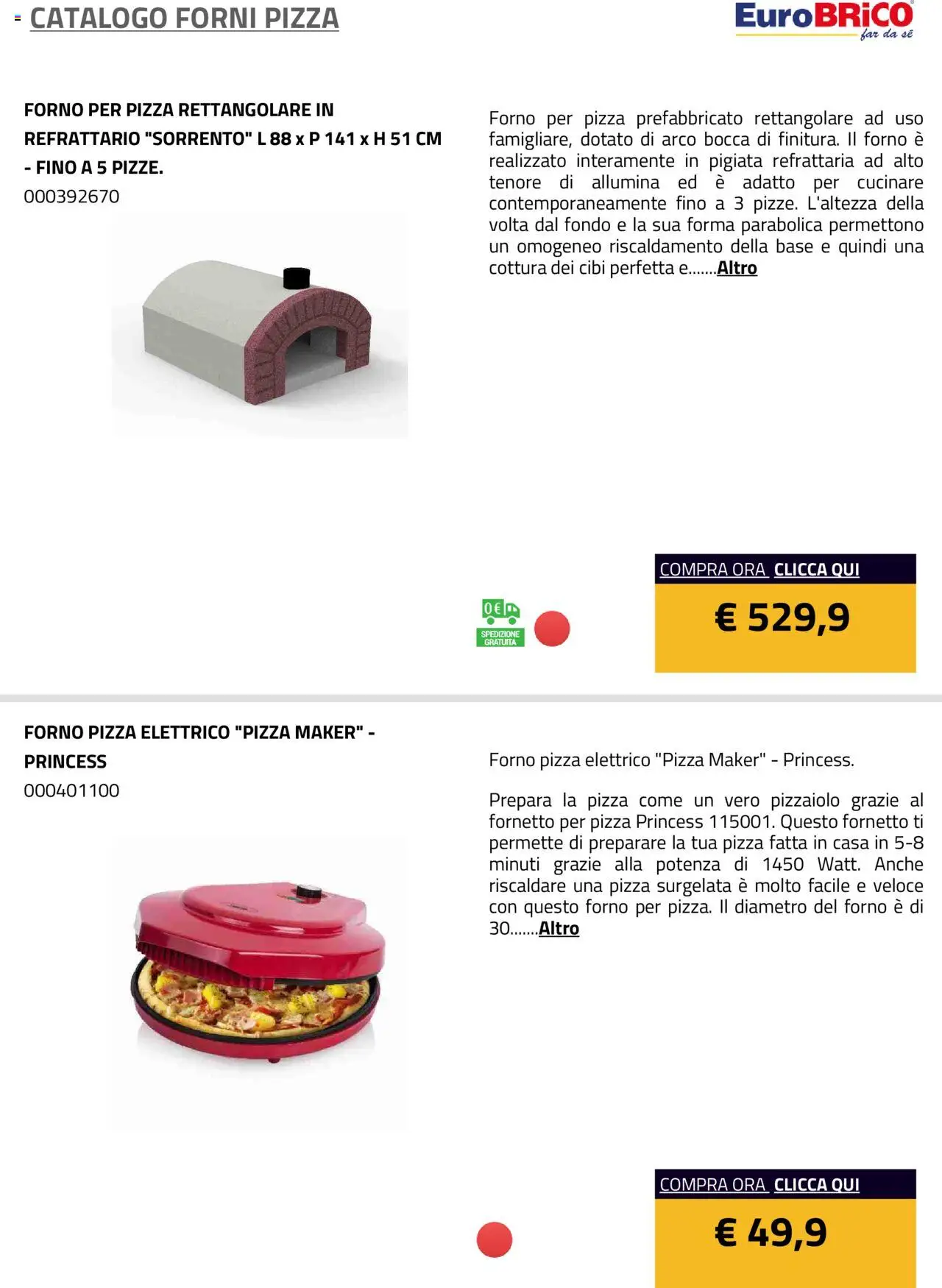 Eurobrico Forni Pizza catalogo - pagina 4 - valido dal 23/07/2025