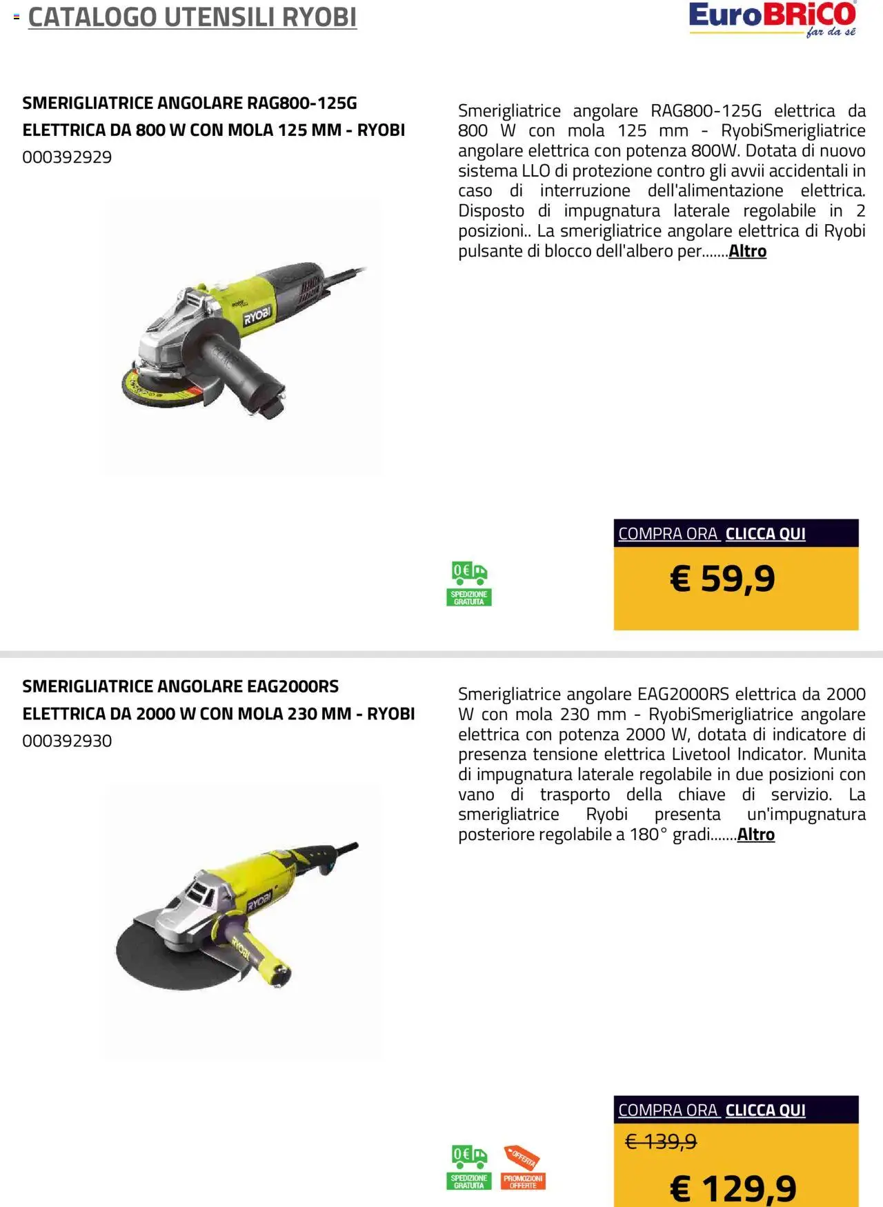 Eurobrico Utensili Ryobi catalogo - pagina 16 - valido dal 23/07/2025