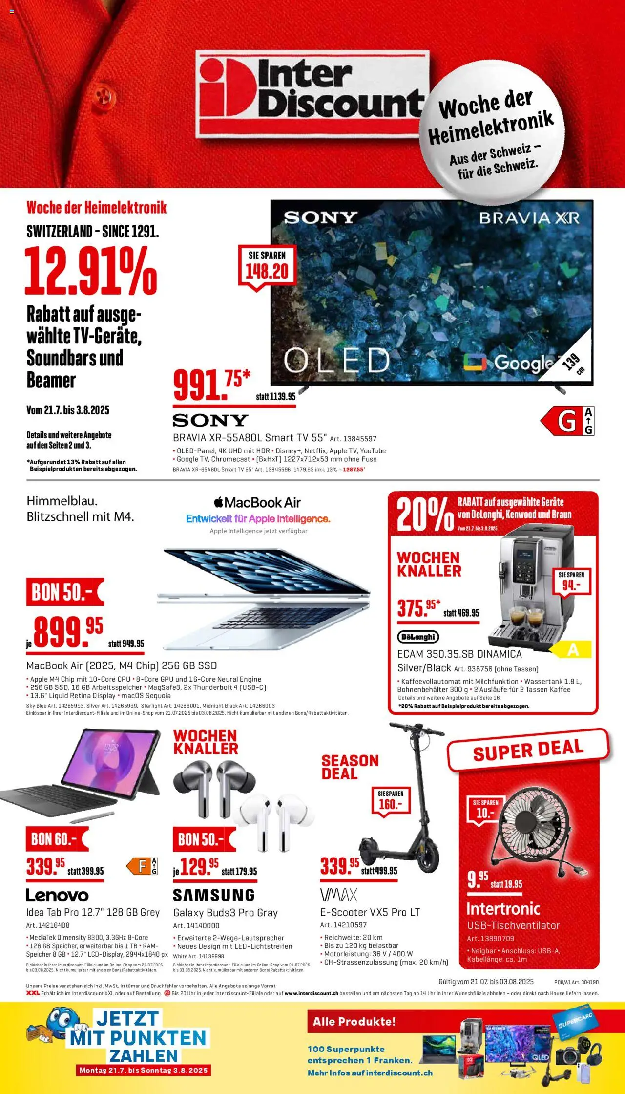 Interdiscount Aktionen - Seite 20- gültig ab 21.07.2025