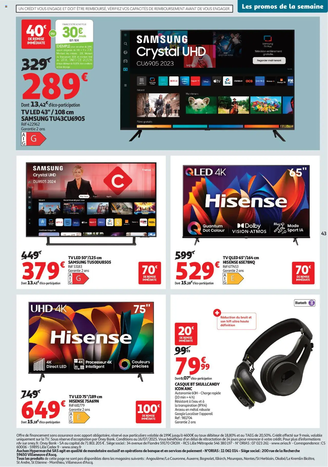 Auchan prospectus - page 43 - valable à partir du 16/07/2025
