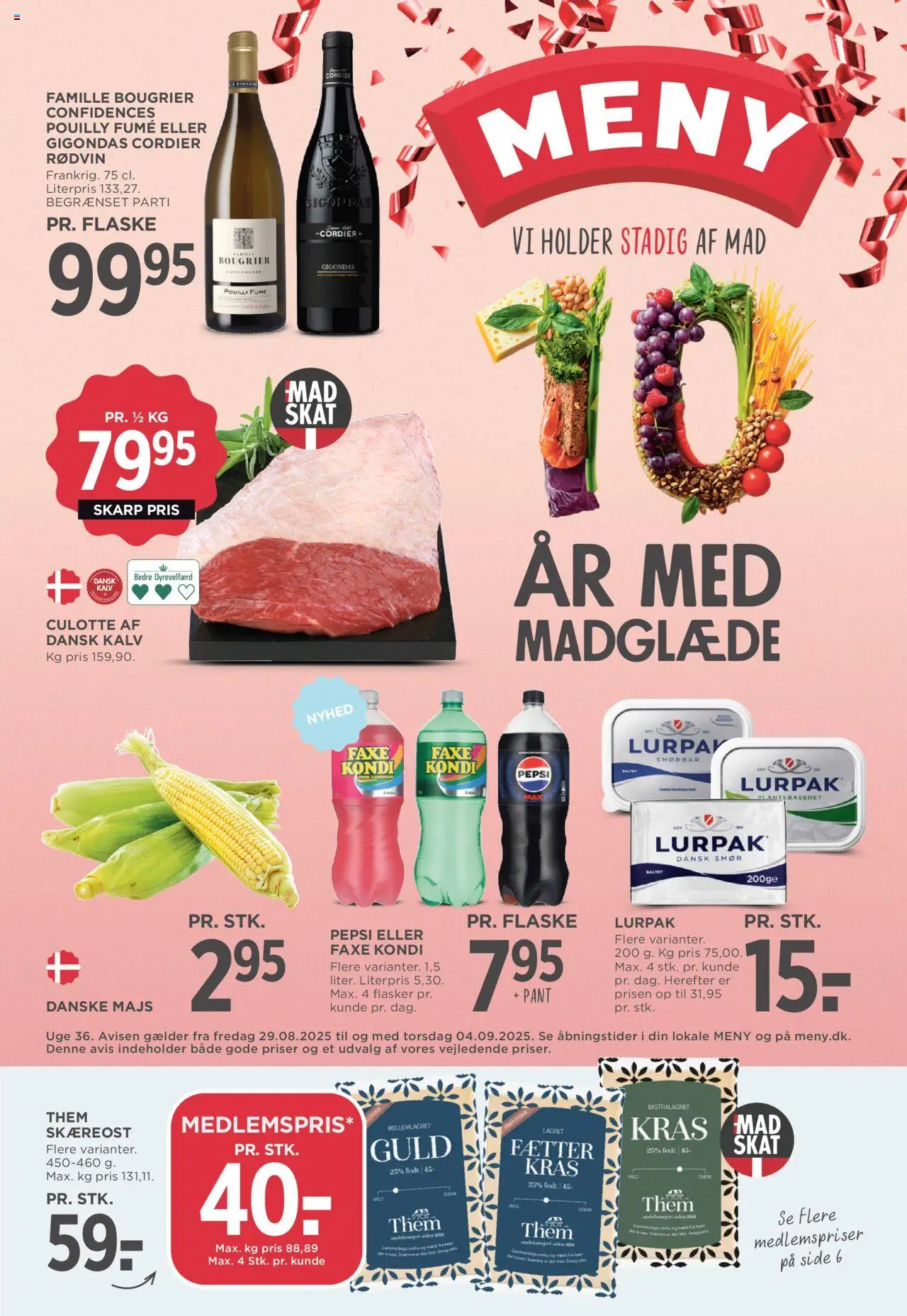 Meny - Tilbudsavis - side 1- gyldig fra 29/08/2025