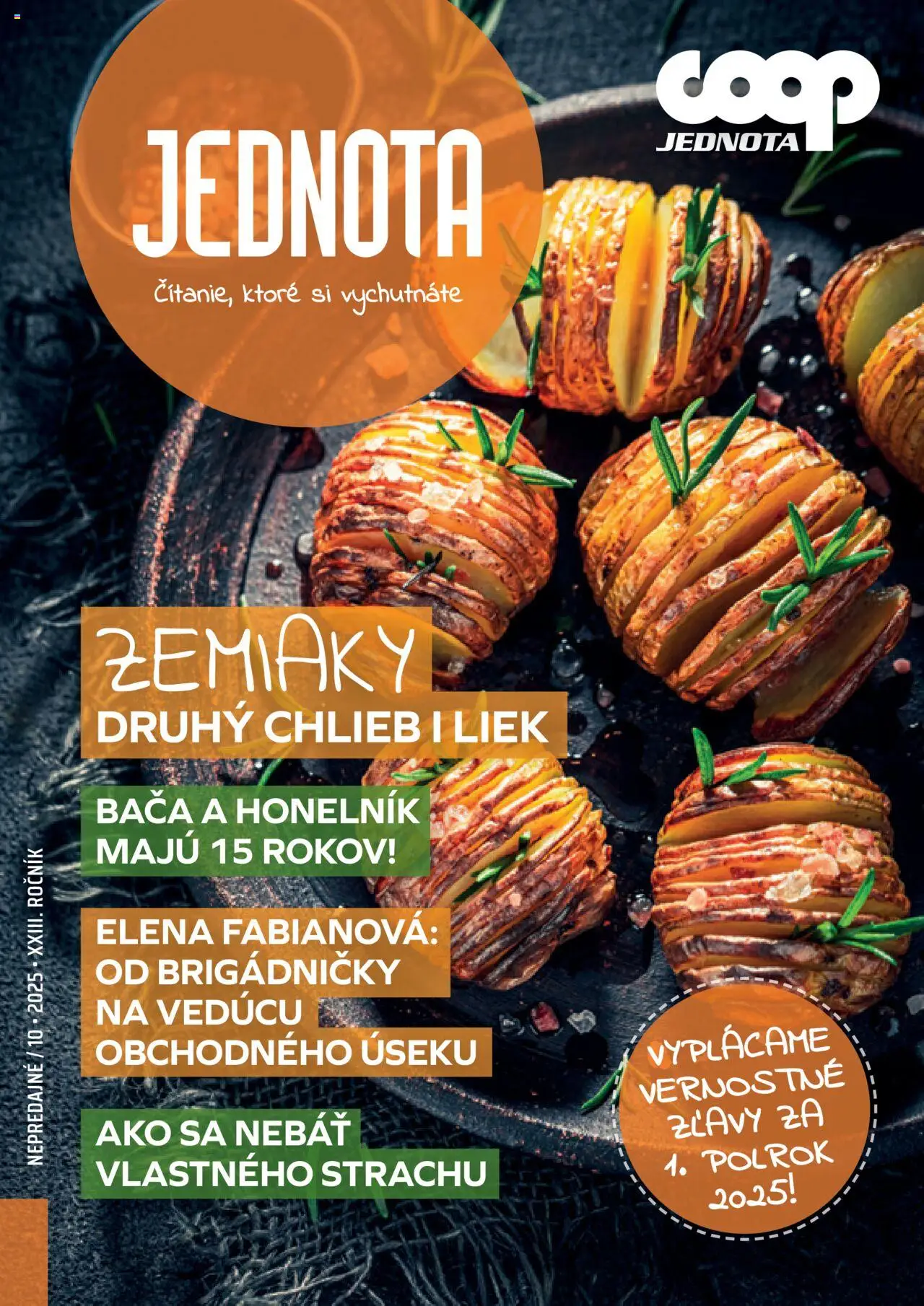 COOP Jednota časopis - strana 1- platný od 01.10.2025