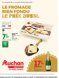 Auchan - Du fromage au bon prix geldig vanaf 26/12/2025