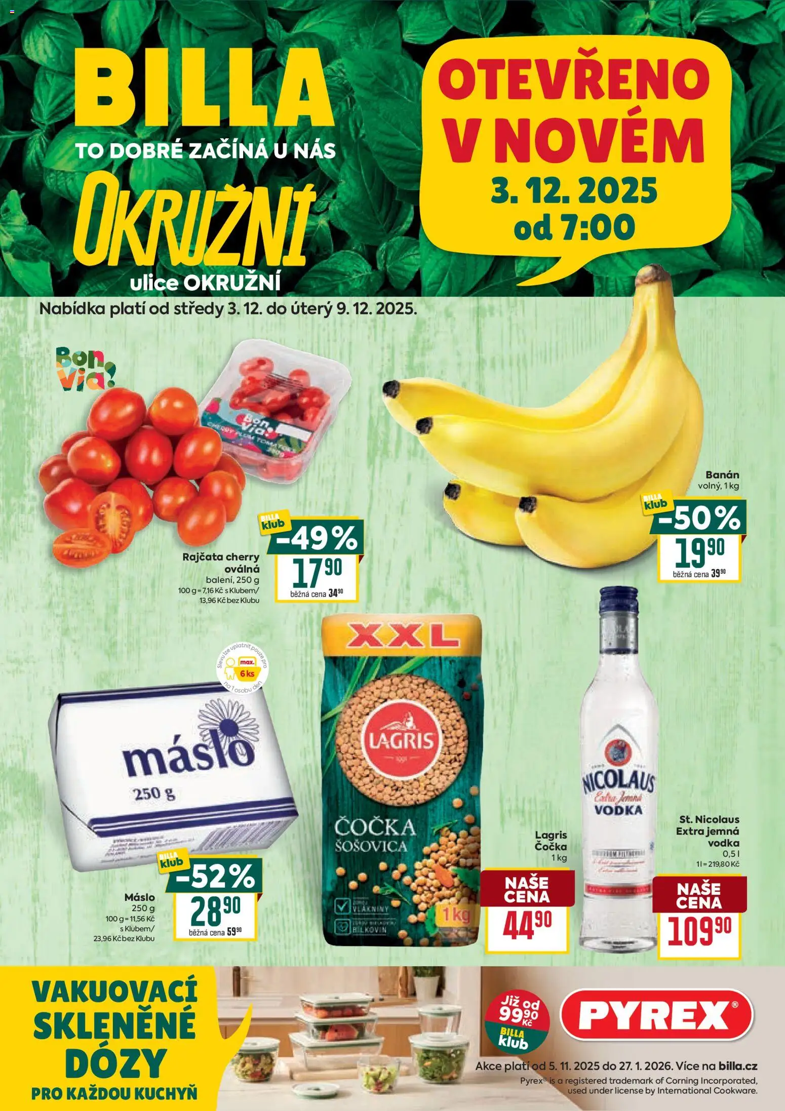 Billa leták - Speciál: Zlín - strana 1- platný od 03.12.2025