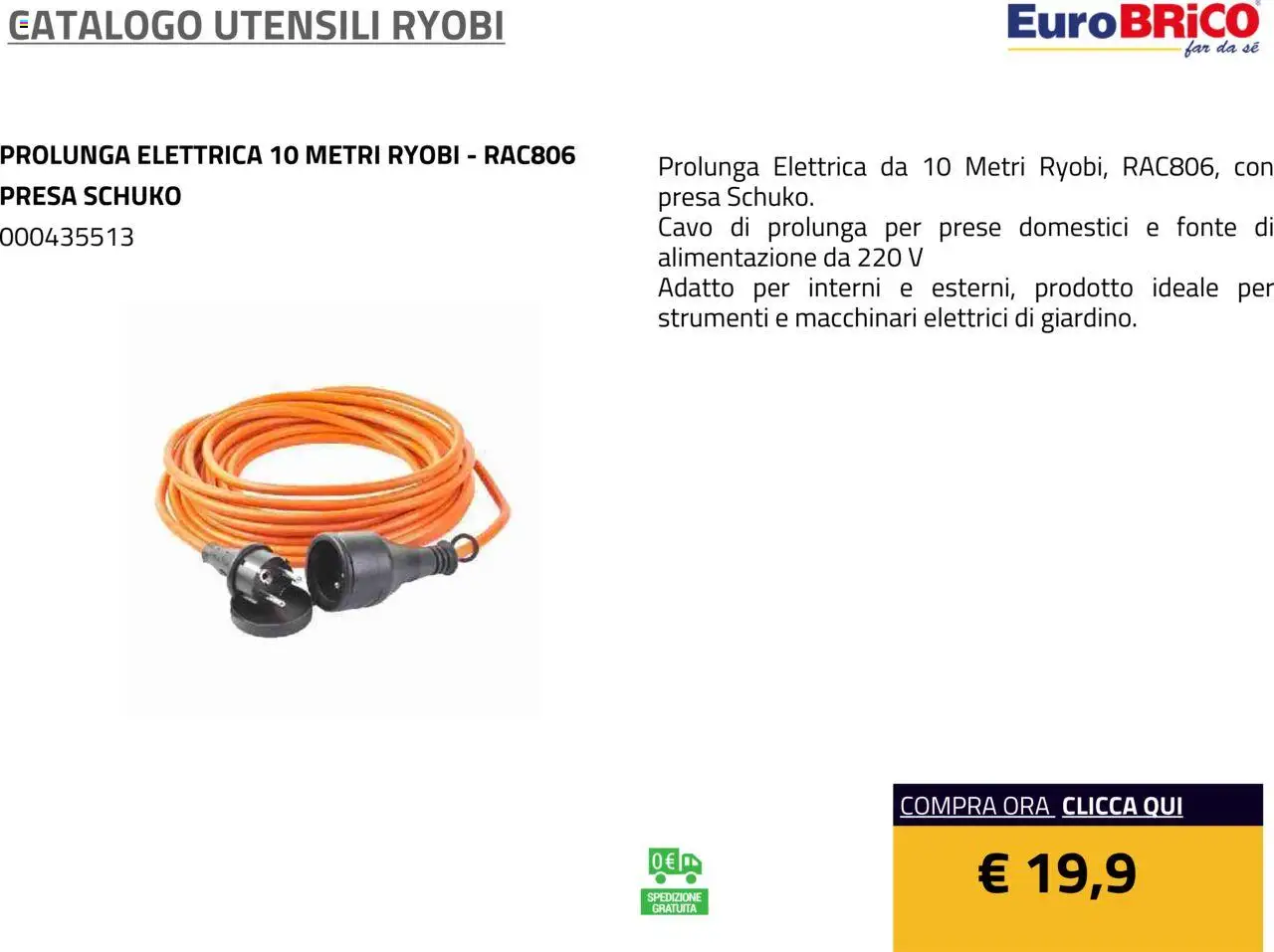 Eurobrico Utensili Ryobi catalogo - pagina 72 - valido dal 23/07/2025
