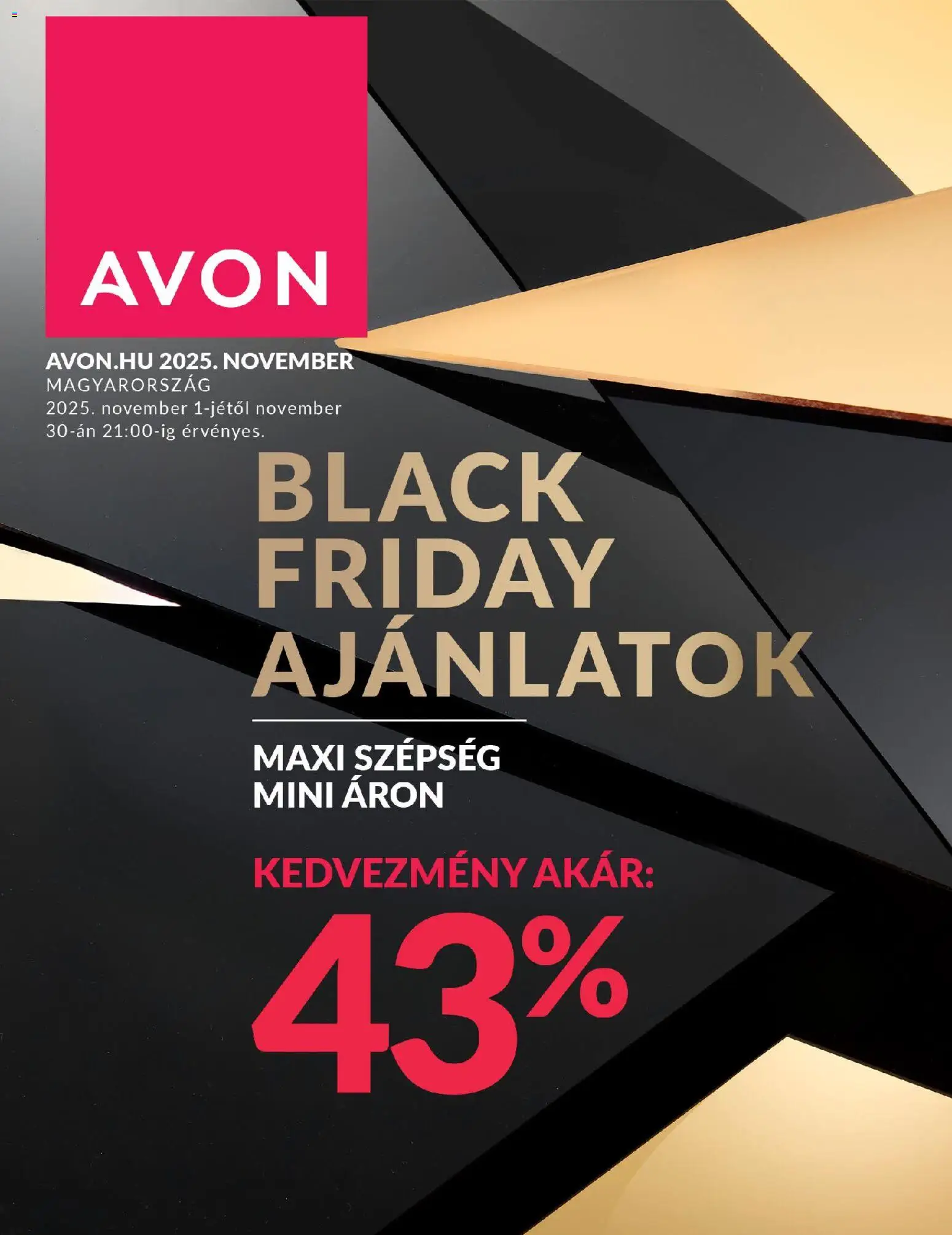 Avon Black Friday - 1oldal - érvényes 2025.11.01.-tól