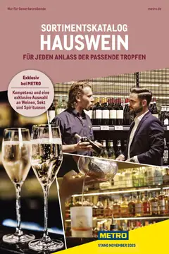 Vorschau Metro - Hauswein-Katalog gültig ab 12.11.2025