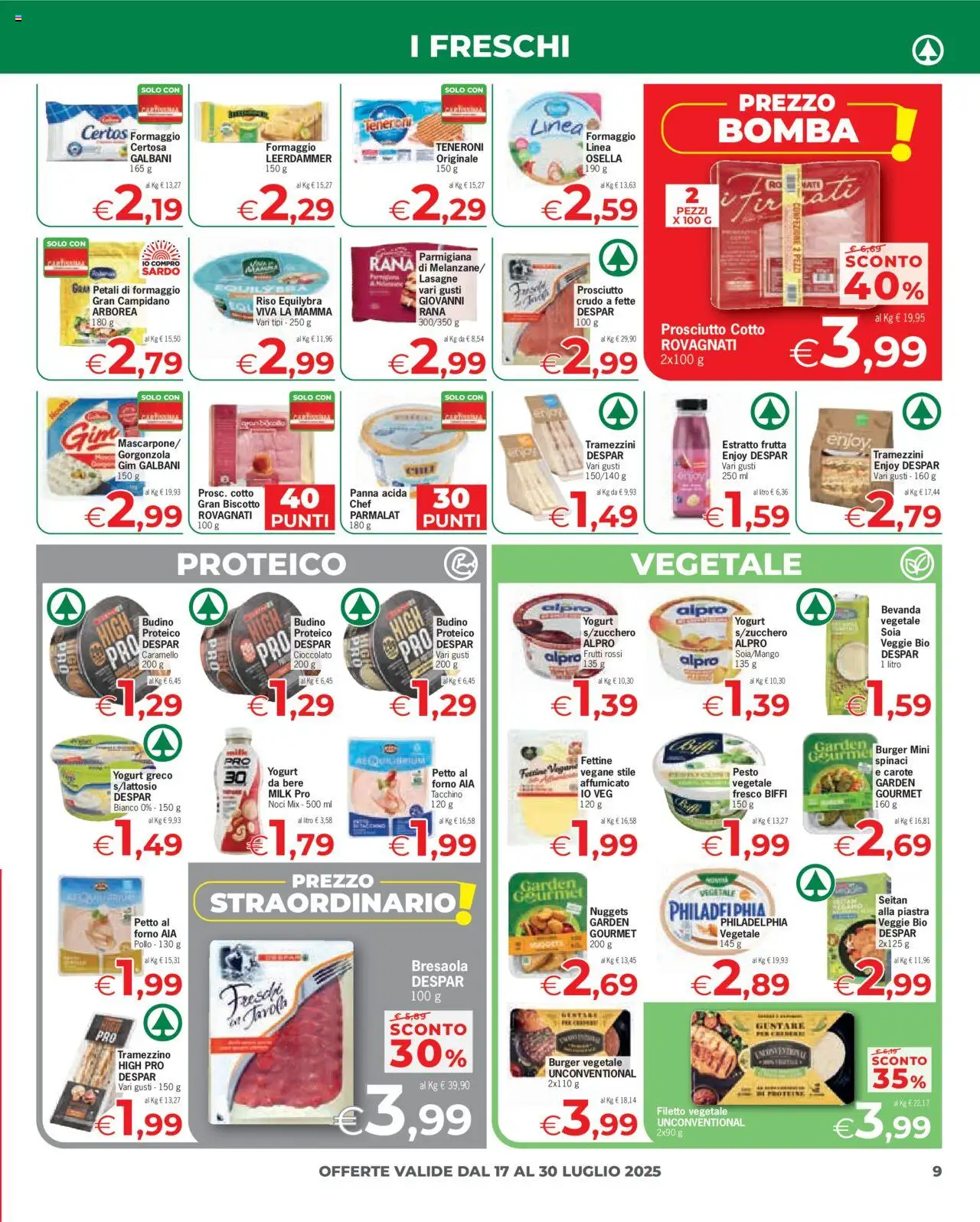Volantino Eurospar	 - pagina 9 - valido dal 17/07/2025