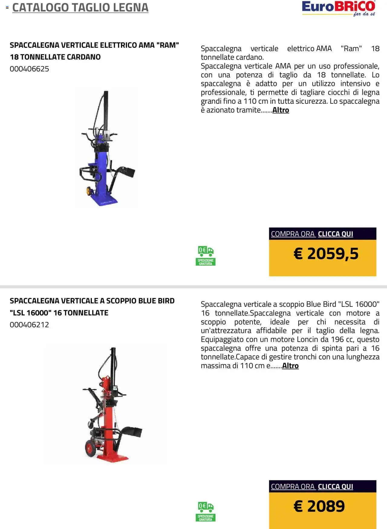 Eurobrico Taglio Legna catalogo - pagina 8 - valido dal 23/07/2025