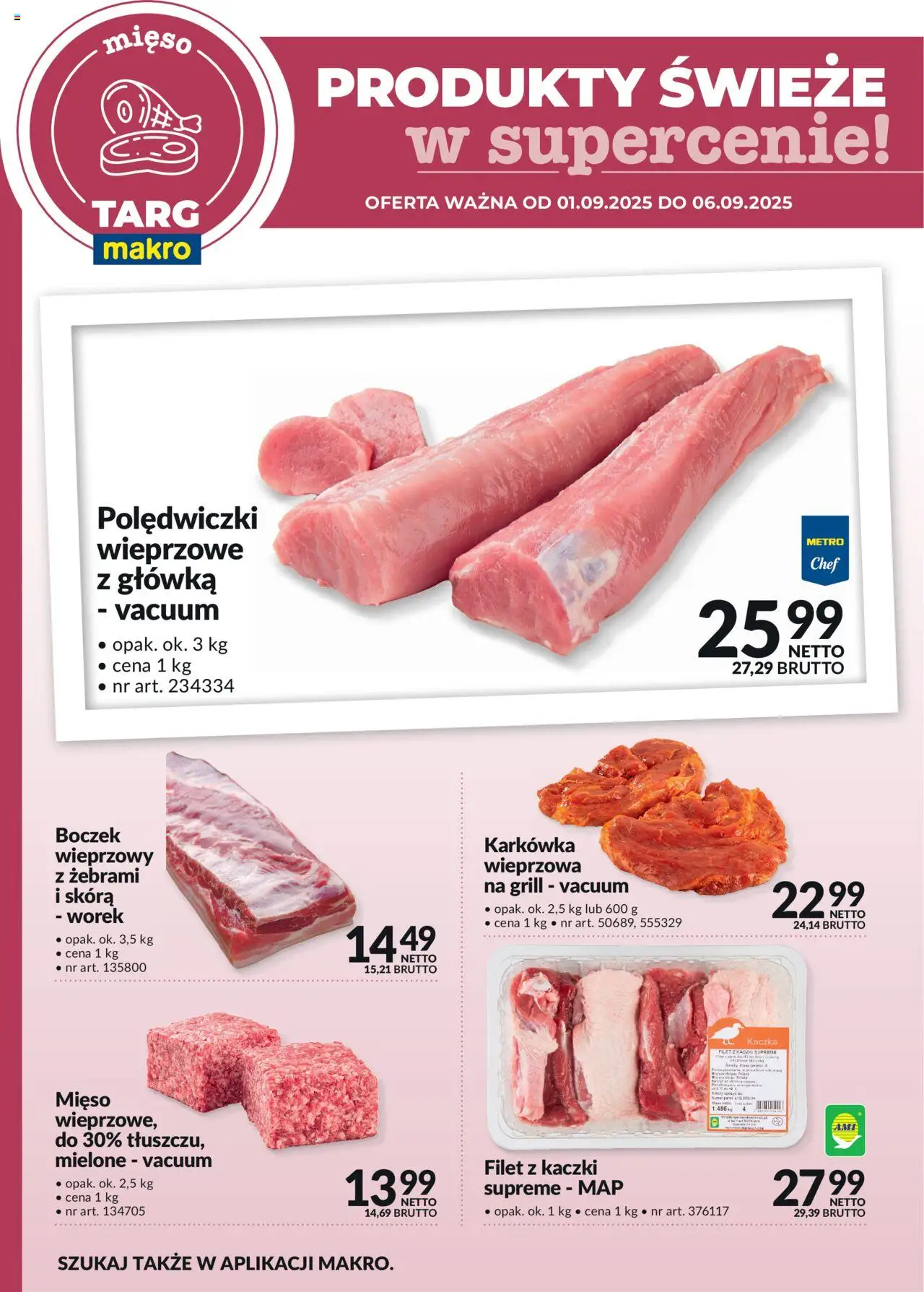 Makro Gazetka - Produkty świeże w supercenie - strona 1- ważny od 01.09.2025