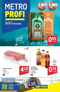 Vorschau Metro Angebote Profi gültig ab 07.08.2025