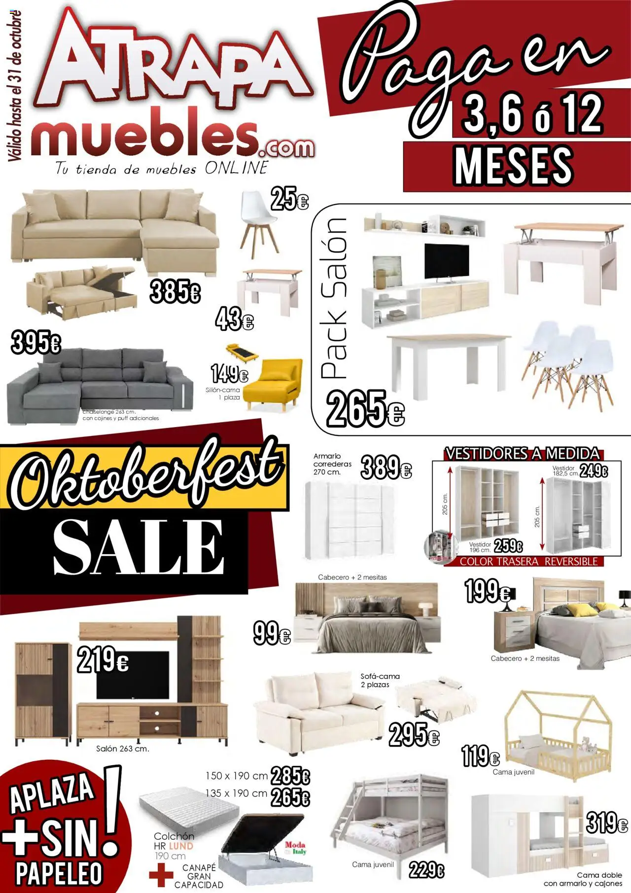 Atrapa Muebles folleto - Página de 1 - Válido desde 01/10/2025