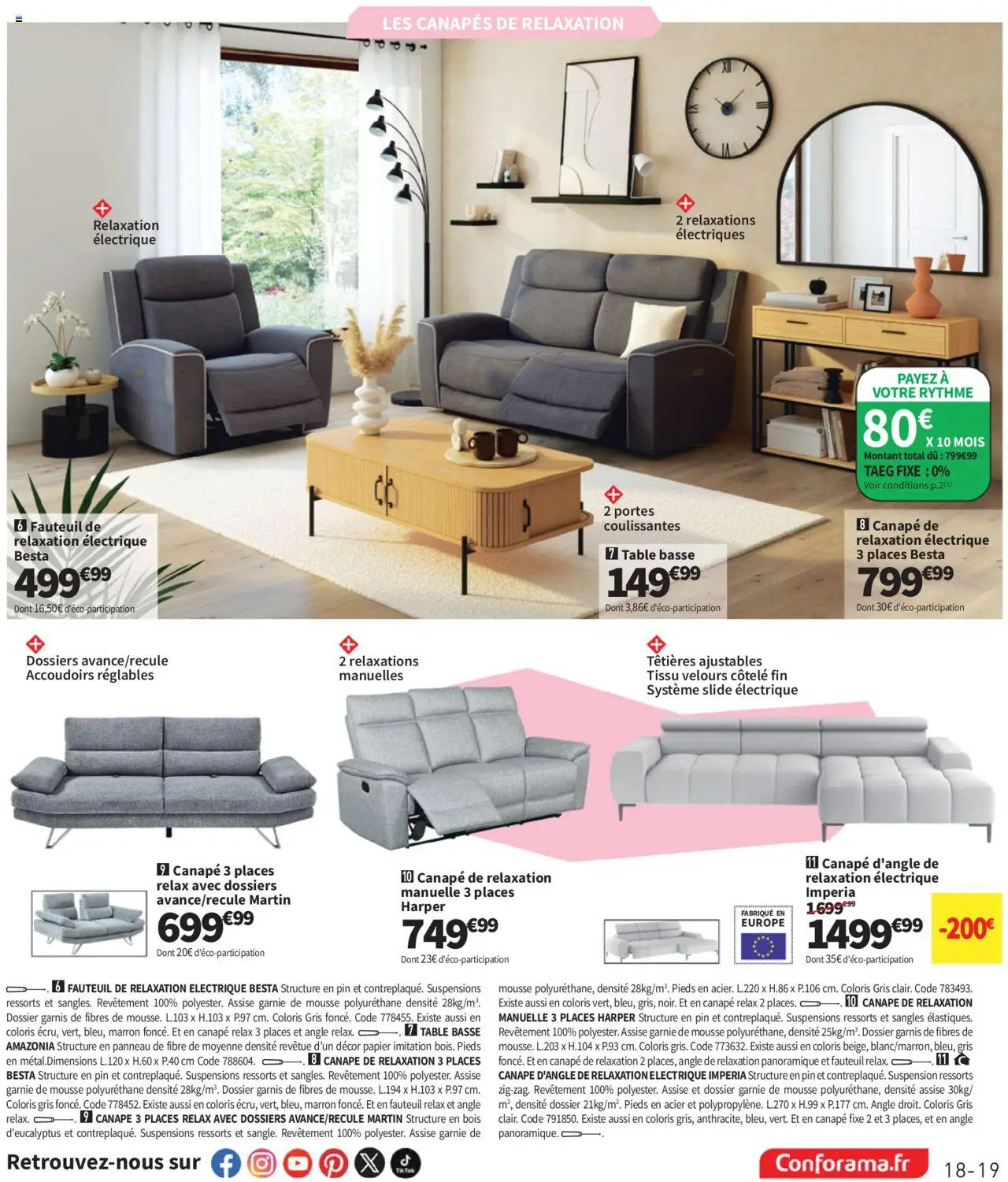 Conforama catalogue - page 19 - valable à partir du 08/07/2025