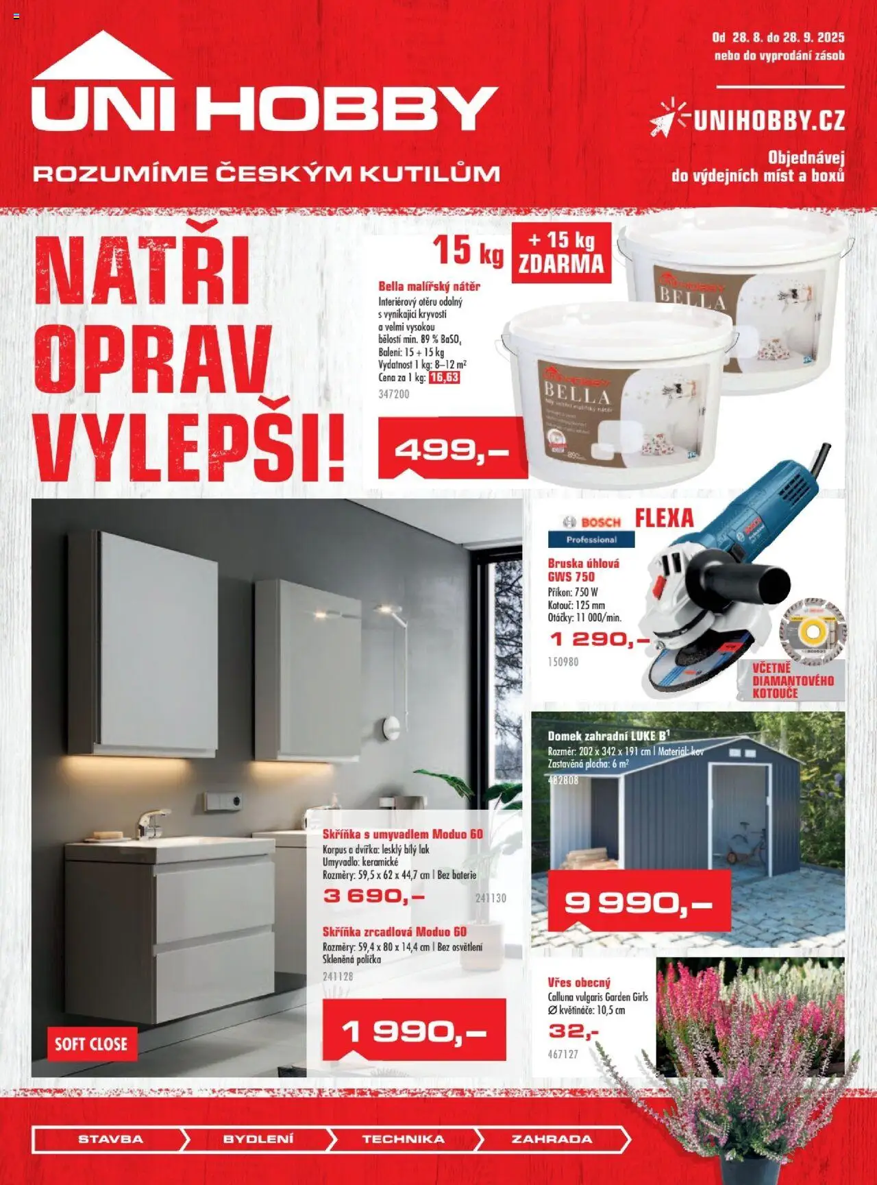 Uni Hobby leták - strana 1- platný od 28.08.2025